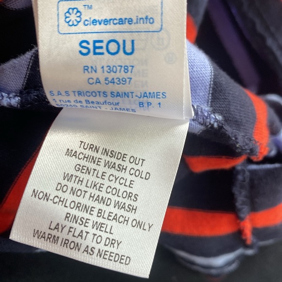 Saint James X Crewcuts 8 Girl’s Striped T-shirt - Picture 12 of 12